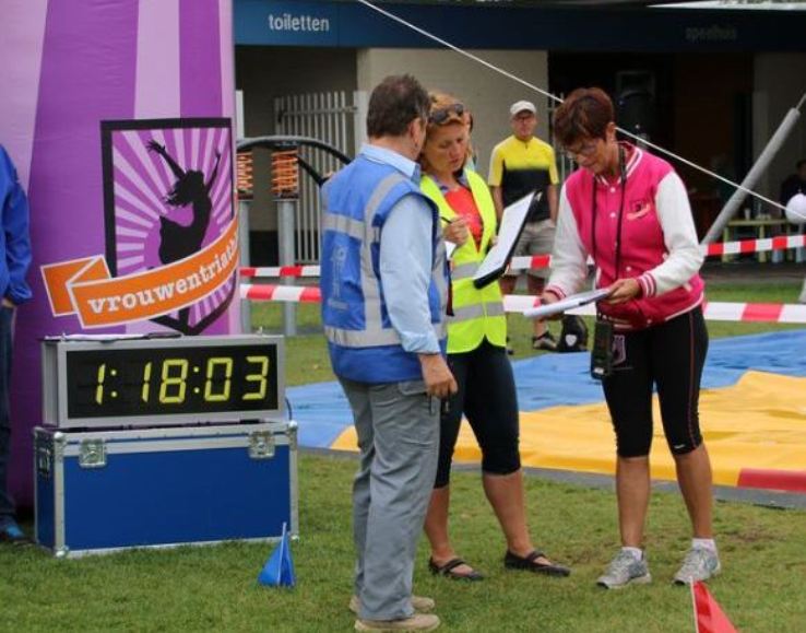 'Toiletten' achter de finish in Beesd