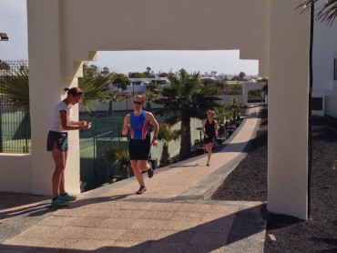 Trainen op Lanzarote