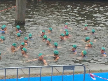 Voor de zwemstart in Utrecht
