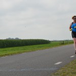 Nienke tijdens de koppeltraining (hardlopen)