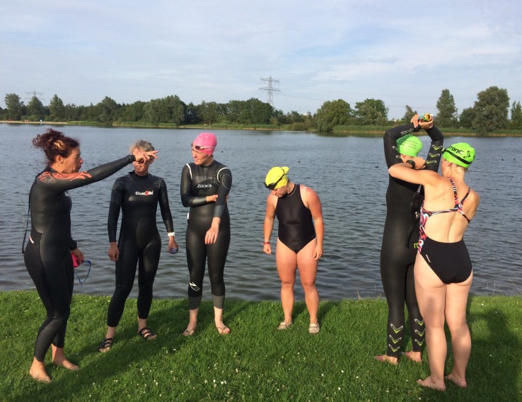 Gevorderdengroep clinic open water zwemmen augustus