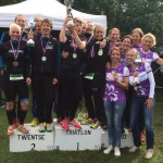 Het team op het podium