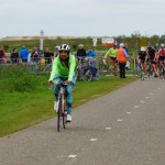 Tamara op de fiets