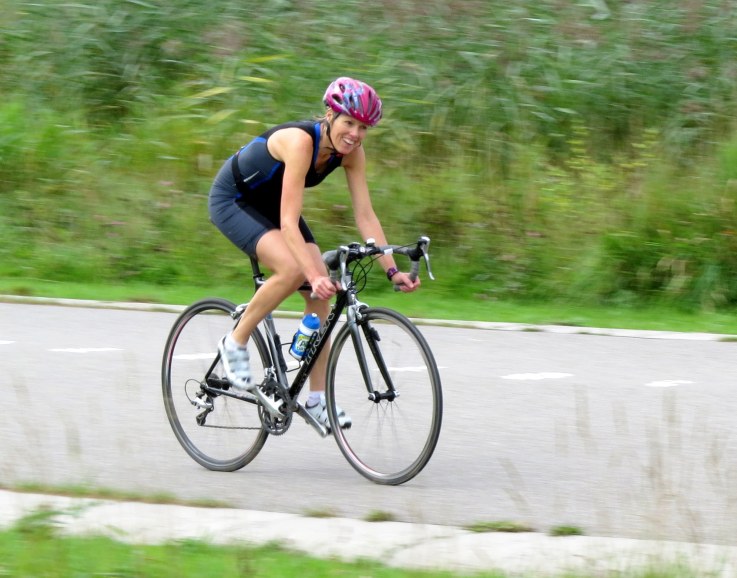 Wyke op de fiets