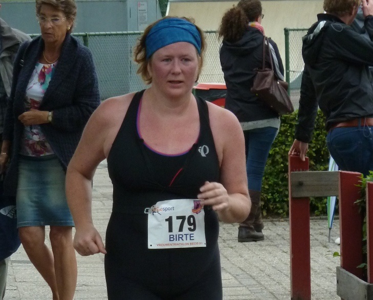 Birte aan het hardlopen